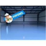 Vopsea epoxidica BLEU RAL 5015 aplicata