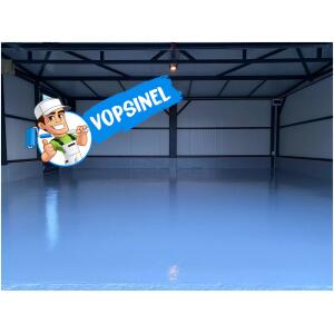 Vopsea epoxidica BLEU RAL 5015 aplicata
