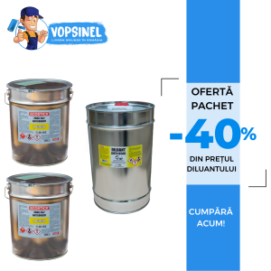 Pachet vopsea email 3în1 + Diluant la super preț